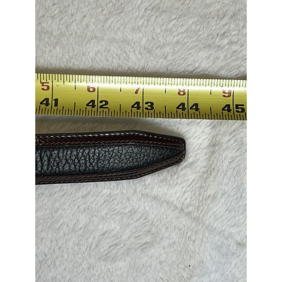 New Johnston Murphy 36 Mens Dress Belt Black Brown Silver Buckle 76-44049 - Picture 9 of 16